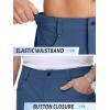 imageTACVASEN Mens Hiking Cargo Shorts 10quot with Zipper Pockets Mens Tactical Shorts Stretch Waist Casual Shorts Golf OutdoorBlue Gray