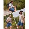 imageTACVASEN Mens Hiking Cargo Shorts 10quot with Zipper Pockets Mens Tactical Shorts Stretch Waist Casual Shorts Golf OutdoorBlue Gray
