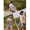 imageTACVASEN Mens Hiking Cargo Shorts 10quot with Zipper Pockets Mens Tactical Shorts Stretch Waist Casual Shorts Golf OutdoorLight Grey
