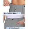 imageTACVASEN Mens Hiking Cargo Shorts 10quot with Zipper Pockets Mens Tactical Shorts Stretch Waist Casual Shorts Golf OutdoorLight Grey