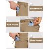 imageTACVASEN Mens Hiking Cargo Shorts Quick Dry Lightweight for Outdoor Golf Fishing Tactical Casual with Multi PocketsKhaki