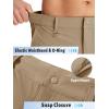 imageTACVASEN Mens Hiking Cargo Shorts Quick Dry Lightweight for Outdoor Golf Fishing Tactical Casual with Multi PocketsKhaki