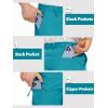 imageTACVASEN Mens Hiking Cargo Shorts Quick Dry Lightweight for Outdoor Golf Fishing Tactical Casual with Multi PocketsLake Blue