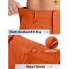 imageTACVASEN Mens Hiking Cargo Shorts Quick Dry Lightweight for Outdoor Golf Fishing Tactical Casual with Multi PocketsOrange
