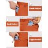 imageTACVASEN Mens Hiking Cargo Shorts Quick Dry Lightweight for Outdoor Golf Fishing Tactical Casual with Multi PocketsOrange