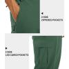 imageTACVASEN Mens Capri Pants Long Shorts Below Knee Cargo Shorts 34 Hiking Lightweight Quick Dry with Pockets for WorkoutBean Green