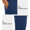 imageTACVASEN Mens Capri Pants Long Shorts Below Knee Cargo Shorts 34 Hiking Lightweight Quick Dry with Pockets for WorkoutBlue