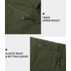 imageTACVASEN Mens Capri Pants Long Shorts Below Knee Cargo Shorts 34 Hiking Lightweight Quick Dry with Pockets for WorkoutGreen