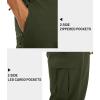 imageTACVASEN Mens Capri Pants Long Shorts Below Knee Cargo Shorts 34 Hiking Lightweight Quick Dry with Pockets for WorkoutGreen