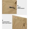 imageTACVASEN Mens Capri Pants Long Shorts Below Knee Cargo Shorts 34 Hiking Lightweight Quick Dry with Pockets for WorkoutKhaki