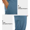 imageTACVASEN Mens Capri Pants Long Shorts Below Knee Cargo Shorts 34 Hiking Lightweight Quick Dry with Pockets for WorkoutLight Blue