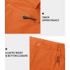 imageTACVASEN Mens Capri Pants Long Shorts Below Knee Cargo Shorts 34 Hiking Lightweight Quick Dry with Pockets for WorkoutOrange