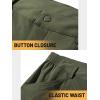 imageTACVASEN Mens Cargo Shorts Quick Dry Lightweight Elastic Waist 5 Zipper Pockets 10quot Shorts Outdoor Fishing Hiking GolfArmy Green