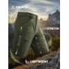 imageTACVASEN Mens Cargo Shorts Quick Dry Lightweight Elastic Waist 5 Zipper Pockets 10quot Shorts Outdoor Fishing Hiking GolfArmy Green