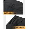 imageTACVASEN Mens Cargo Shorts Quick Dry Lightweight Elastic Waist 5 Zipper Pockets 10quot Shorts Outdoor Fishing Hiking GolfBlack