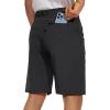 imageTACVASEN Mens Cargo Shorts Quick Dry Lightweight Elastic Waist 5 Zipper Pockets 10quot Shorts Outdoor Fishing Hiking GolfBlack