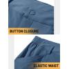 imageTACVASEN Mens Cargo Shorts Quick Dry Lightweight Elastic Waist 5 Zipper Pockets 10quot Shorts Outdoor Fishing Hiking GolfBlue Grey