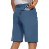 imageTACVASEN Mens Cargo Shorts Quick Dry Lightweight Elastic Waist 5 Zipper Pockets 10quot Shorts Outdoor Fishing Hiking GolfBlue Grey