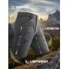 imageTACVASEN Mens Cargo Shorts Quick Dry Lightweight Elastic Waist 5 Zipper Pockets 10quot Shorts Outdoor Fishing Hiking GolfDark Grey