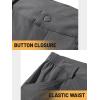 imageTACVASEN Mens Cargo Shorts Quick Dry Lightweight Elastic Waist 5 Zipper Pockets 10quot Shorts Outdoor Fishing Hiking GolfDark Grey