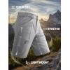 imageTACVASEN Mens Cargo Shorts Quick Dry Lightweight Elastic Waist 5 Zipper Pockets 10quot Shorts Outdoor Fishing Hiking GolfLight Grey