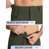 imageTACVASEN Mens Hiking Cargo Shorts 10quot with Zipper Pockets Mens Shorts Casual Stretch Waist Golf Shorts Outdoor SummerGreen