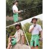 imageTACVASEN Mens Hiking Cargo Shorts 10quot with Zipper Pockets Mens Shorts Casual Stretch Waist Golf Shorts Outdoor SummerMint Green