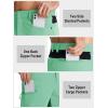 imageTACVASEN Mens Hiking Cargo Shorts 10quot with Zipper Pockets Mens Shorts Casual Stretch Waist Golf Shorts Outdoor SummerMint Green