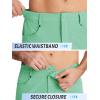 imageTACVASEN Mens Hiking Cargo Shorts 10quot with Zipper Pockets Mens Shorts Casual Stretch Waist Golf Shorts Outdoor SummerMint Green