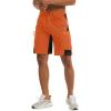 imageTACVASEN Mens Hiking Cargo Shorts 10quot with Zipper Pockets Mens Shorts Casual Stretch Waist Golf Shorts Outdoor SummerOrange