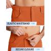 imageTACVASEN Mens Hiking Cargo Shorts 10quot with Zipper Pockets Mens Shorts Casual Stretch Waist Golf Shorts Outdoor SummerOrange