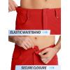 imageTACVASEN Mens Hiking Cargo Shorts 10quot with Zipper Pockets Mens Shorts Casual Stretch Waist Golf Shorts Outdoor SummerTomato Red