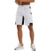 imageTACVASEN Mens Hiking Cargo Shorts 10quot with Zipper Pockets Mens Shorts Casual Stretch Waist Golf Shorts Outdoor SummerWhite