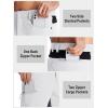 imageTACVASEN Mens Hiking Cargo Shorts 10quot with Zipper Pockets Mens Shorts Casual Stretch Waist Golf Shorts Outdoor SummerWhite