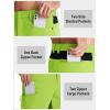 imageTACVASEN Mens Hiking Cargo Shorts 10quot with Zipper Pockets Mens Shorts Casual Stretch Waist Golf Shorts Outdoor SummerYellow Green
