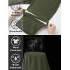 imageTACVASEN Mens Quick Dry Hiking 34 Long Capri Shorts Athletic Workout Running Shorts with Zipper PocketsArmy Green