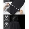 imageTACVASEN Mens Quick Dry Hiking 34 Long Capri Shorts Athletic Workout Running Shorts with Zipper PocketsBlack