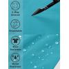 imageTACVASEN Mens Quick Dry Hiking 34 Long Capri Shorts Athletic Workout Running Shorts with Zipper PocketsLake Blue