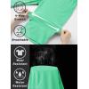 imageTACVASEN Mens Quick Dry Hiking 34 Long Capri Shorts Athletic Workout Running Shorts with Zipper PocketsMint Green