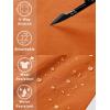 imageTACVASEN Mens Quick Dry Hiking 34 Long Capri Shorts Athletic Workout Running Shorts with Zipper PocketsOrange