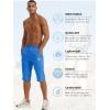 imageTACVASEN Mens Quick Dry Hiking 34 Long Capri Shorts Athletic Workout Running Shorts with Zipper PocketsRoyal Blue