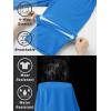 imageTACVASEN Mens Quick Dry Hiking 34 Long Capri Shorts Athletic Workout Running Shorts with Zipper PocketsRoyal Blue