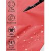 imageTACVASEN Mens Quick Dry Hiking 34 Long Capri Shorts Athletic Workout Running Shorts with Zipper PocketsWatermelon Red