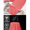 imageTACVASEN Mens Quick Dry Hiking 34 Long Capri Shorts Athletic Workout Running Shorts with Zipper PocketsWatermelon Red