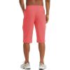 imageTACVASEN Mens Quick Dry Hiking 34 Long Capri Shorts Athletic Workout Running Shorts with Zipper PocketsWatermelon Red