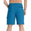 imageTACVASEN Mens Summer Outdoor Shorts Quick Dry Cargo Casual Work Hiking Shorts NO BeltBluegreen