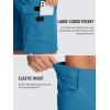 imageTACVASEN Mens Summer Outdoor Shorts Quick Dry Cargo Casual Work Hiking Shorts NO BeltBluegreen