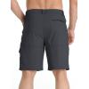 imageTACVASEN Mens Summer Outdoor Shorts Quick Dry Cargo Casual Work Hiking Shorts NO BeltGrey