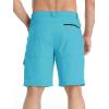 imageTACVASEN Mens Summer Outdoor Shorts Quick Dry Cargo Casual Work Hiking Shorts NO BeltIceblue