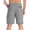 imageTACVASEN Mens Summer Outdoor Shorts Quick Dry Cargo Casual Work Hiking Shorts NO BeltLight Grey